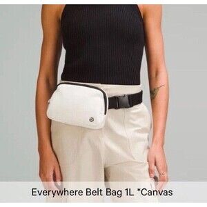 Lululemon Everywhere Belt Bag 1L Canvas Natural/white Unisex